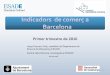 Indicadors de comerç a Barcelona - Primer Trimestre de 2016