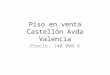 Piso en venta Castellón Avda Valencia ref. 0273