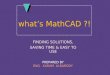 Mathcad presentation