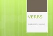 Presentacion verbos ingles