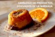 Catálogo de productos derivados de la naranja