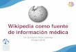 Wikipedia como fuente de información médica