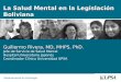 La Salud Mental en la Legislación Boliviana