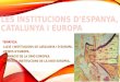 Les institucions d’Espanya, Catalunya i Europa