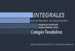 Análisis Matemático: Integrales por Sustitución. Integral Definida. Áreas - Prof. Dipl. Lencioni, Gustavo Omar