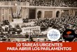 10 tareas para abrir parlamentos