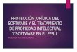Protección jurídica del software y el tratamiento de