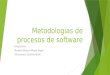 Metodologias de procesos de software