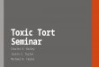 Toxic Tort Seminar