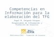Competencias en información para la elaboración del Trabajo Fin de Grado (Fac. de Ciencias Sociales)