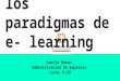 paradigamas e learning