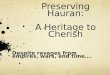 Preserving Hauran