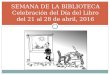 Semana biblioteca 2016 IES Virgen de La Luz