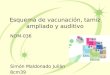 Esquema de vacunacion en Mexico, tamiz ampliado y auditivo en pediatria