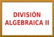 División algebraica ii   5º