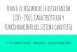 Tema 6  el régimen de la restauración (1875-1902). características y funcionamiento del sistema canovista