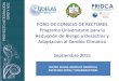 Programa Universitario para la Reducción de Riesgo a Desastres y Adaptación al Cambio Climático