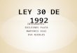 Ley 30 de 1992 colombia