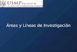 Areas y líneas de investigación USMP