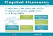 Índices de desarrollo humano por género en España