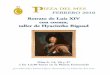 FEBRERO. Retrato de Luis XIV con coraza, taller de Hyacinthe 