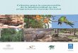 Criterios para la conservación de biodiversidad en los programas 