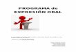 BORRADOR PROGRAMA EXPRESIÓN / COMPRENSIÓN ORAL