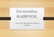 Documentos académicos