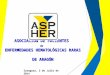 Presentacion ASPHER Aragón. Asociación de Pacientes de Enfermedades Hematológicas Raras de Aragón