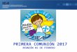 Presentación primera comunión 2017 con presupuesto(versión representantes) (1)
