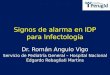 Signos de alarma idp   infectología