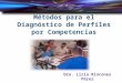 MÉTODOS PARA EL DIAGNÓSTICO DE PERFILES PROFESIONALES. Dra. Liria Rincones P