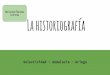 La historiografía - Selectividad- Griego