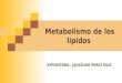 Metabolismo de los lípidos