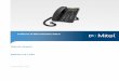 Teléfono IP Mitel Modelo 6863i Guía de usuario Release 3.3.1 SP3