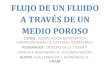 FLUJO DE FLUIDOS A TRAVÉS DE UN MEDIO POROSO
