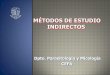 Métodos de estudio en parasitología y micología