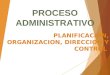 PROCESOS ADMINISTRATIVOS-PLANEACION -ORGANIZACION-CONTROL-DIERECCION