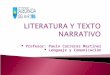 Literatura y texto narrativo