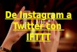 De instagram a twitter con ifttt