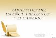 Variedades del espa±ol, dialectos y el canario