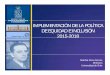 implementación de la política de equidad e inclusión 2015-2018