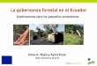 La gobernanza forestal en el Ecuador: Implicaciones para los 