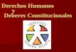 Diapositivas derechos humanos y deberes constitucionales