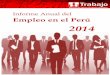 informe anual de empleo en el perú - enaho 2014