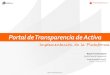 PdT-TA Presentacion Portal de Transparencia Activa