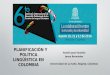 Planificación y política lingüística en colombia UdeA