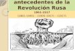 Causas y antecedentes de la Revolución rusa