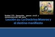 DOCTRINA MONROE Y DESTINO MANIFIESTO