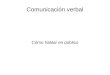 14. Comunicación verbal
